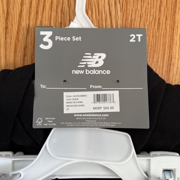 New Balance Little Boy 3 Piece Outfit - Picture 4 of 16